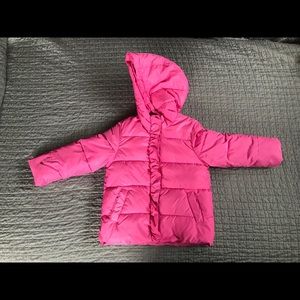 GAP Kids Pink Puffer Winter Coat Size 4T - 5T